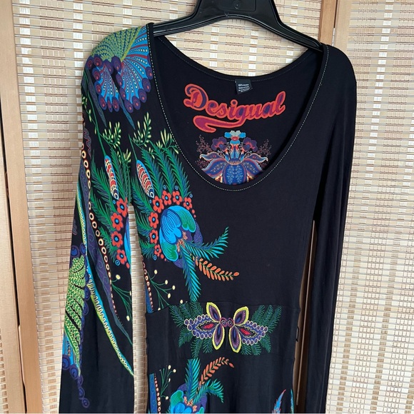 Desigual Dress Fit & Flare Floral Size Small - Picture 3 of 7